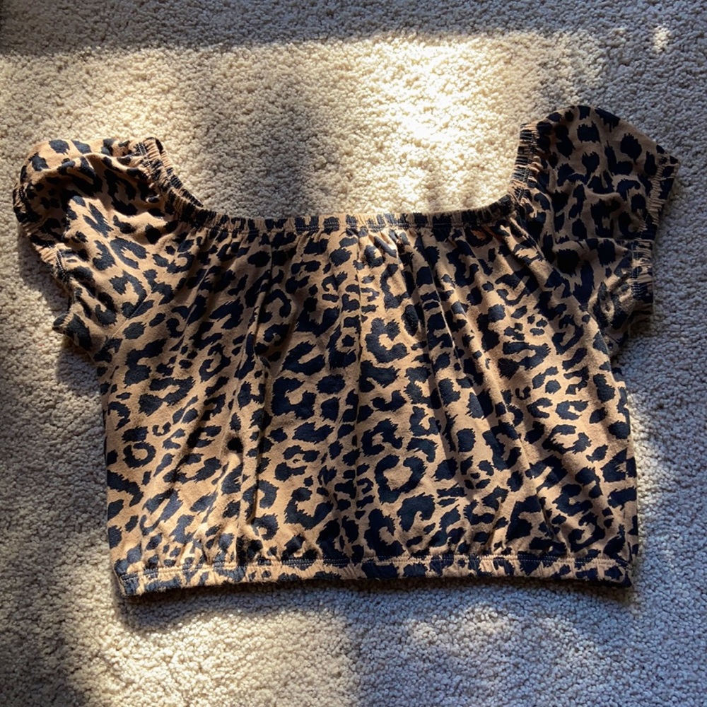 cheetah print crop top